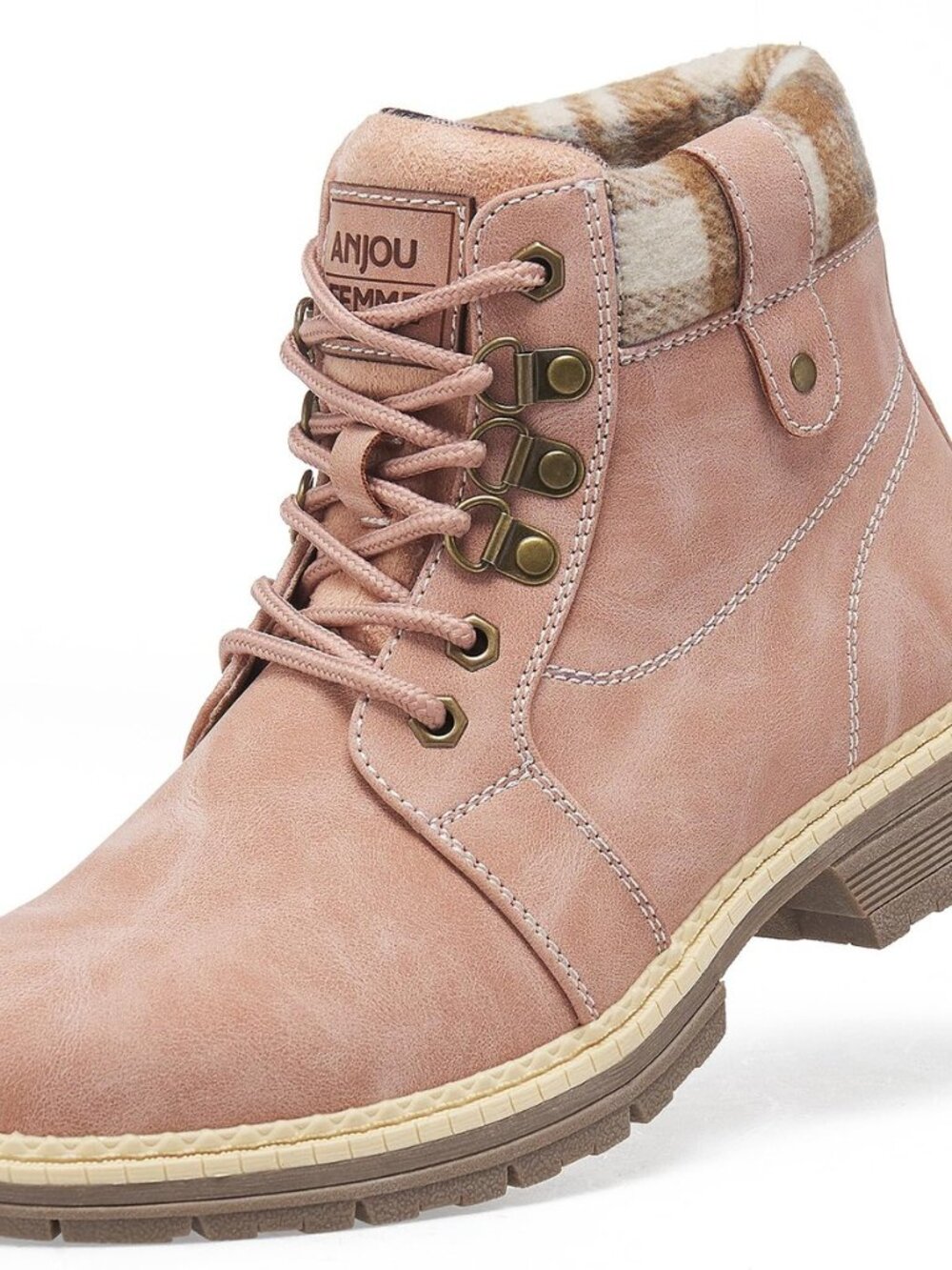 Casual Winter Hiking Boots For Women - Womens Outdoor Snow Ankle Boots